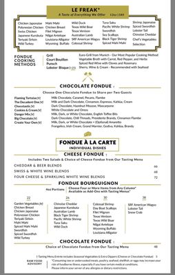 Menu photo 8 La Fondue Saratoga, CA Menu photo 8 La Fondue Saratoga, CA