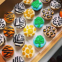 The Parlor Bakery & Cafe - fun wildlife wild one cupcakes