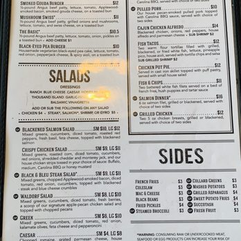 The 5 Spot - Menu as of Jan 2019. - American Near Me - Savannah, Georgia