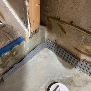 Basements Love Us - 4th corner after they came out as a courtesy to me to complete the job - Waterproofing Near Me Basements Love Us - 4th corner after they came out as a courtesy to me to complete the job - Waterproofing Near Me
