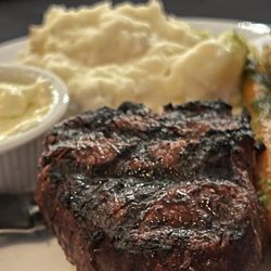The Hook & Slice - Perfect filet with carrots and mashed potatoes