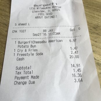 BurgerFi - Pricey lunch for one person - Burgers Near Me - Glenview, Illinois BurgerFi - Pricey lunch for one person - Burgers Near Me - Glenview, Illinois