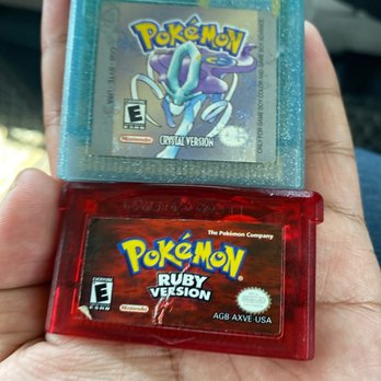 Double Jump Video Games - Pokemon ruby and crystal with the replacement battery - Video Game Stores Near Me - Vancouver, Washington