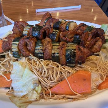 Basil Leaf Vietnamese Restaurant - Egg noodles stir fry with lemongrass beef -  hearty , satisfying and flavorful - Vietnamese Near Me - Albuquerque, New Mexico
