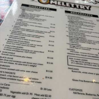 The Omelettry - Menu - American Near Me - Austin, Texas The Omelettry - Menu - American Near Me - Austin, Texas