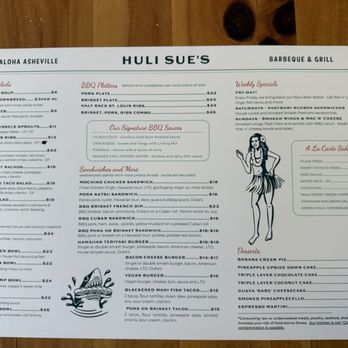 Huli Sue’s - Menu - Hawaiian Near Me - Asheville, North Carolina Huli Sue’s - Menu - Hawaiian Near Me - Asheville, North Carolina