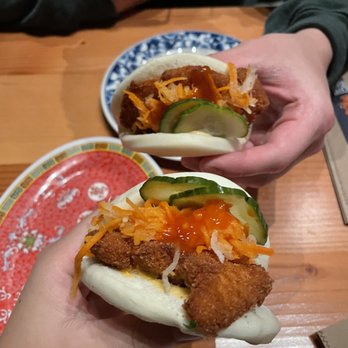 Mecha Noodle Bar - Fried chicken bao buns - Noodles Near Me - Boston, Massachusetts Mecha Noodle Bar - Fried chicken bao buns - Noodles Near Me - Boston, Massachusetts