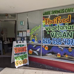 White Springs Cafe - Outside window.