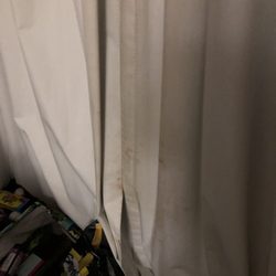Edgewater Hotel & Waterpark - Really gross part of the curtain