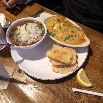 Cajun Steamer Bar & Grill - Co-worker's dinner w/cup of gumbo - Cajun/Creole Near Me - Birmingham, Alabama