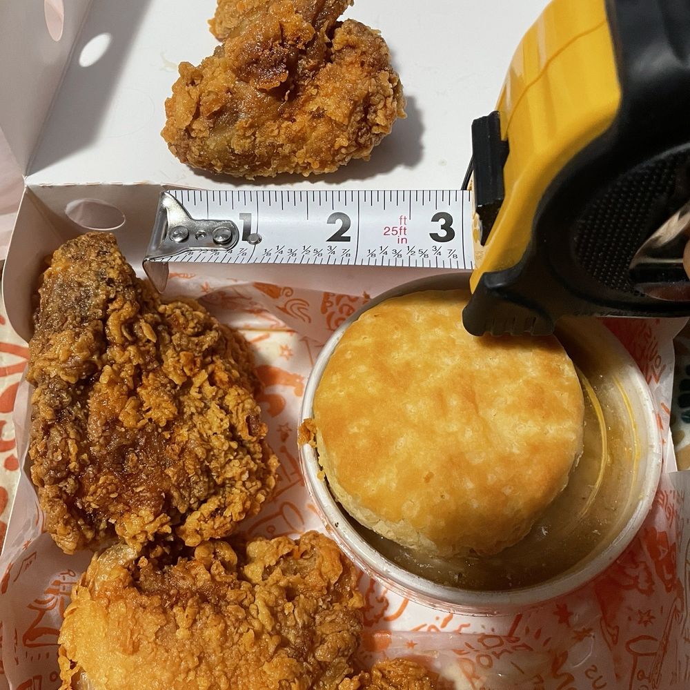 2.2 piece wing combo; looking like Popeye's  PIGEON.