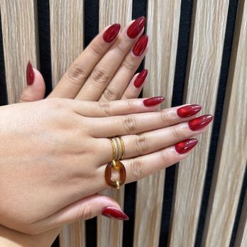 MOI Nails Studio - Red cats eye - Nail Salons Near Me - Los Angeles, California MOI Nails Studio - Red cats eye - Nail Salons Near Me - Los Angeles, California