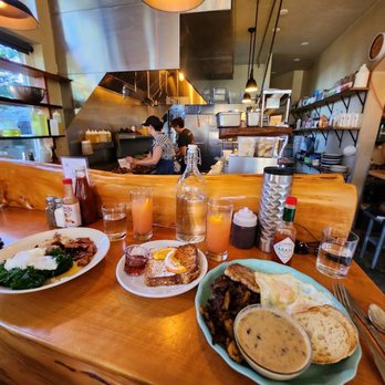 Poach 503 - Great seat to watch the masters at work creating these master pieces - Breakfast & Brunch Near Me - Manzanita, Oregon
