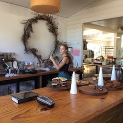 The Farmers Daughter - Service counter. Note the baked goods and super-server.