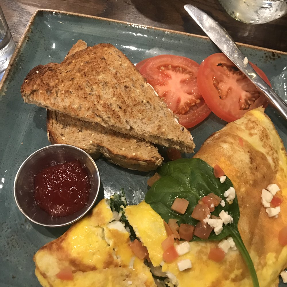 First Watch - Healthy Turkey omelette with whole eggs instead of egg white. That jam was so good! - Breakfast & Brunch Near Me - Jacksonville, Florida First Watch - Healthy Turkey omelette with whole eggs instead of egg white. That jam was so good! - Breakfast & Brunch Near Me - Jacksonville, Florida