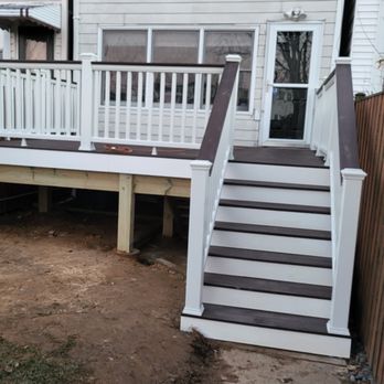 Deck and Restoration - New deck installation. Trex materials. December 2023. - Fences & Gates Near Me Deck and Restoration - New deck installation. Trex materials. December 2023. - Fences & Gates Near Me