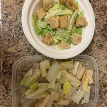 Rigatoni's - Large amount of the rib versus leafy greens in my Caesar Salad - Italian Near Me - Dublin, California Rigatoni's - Large amount of the rib versus leafy greens in my Caesar Salad - Italian Near Me - Dublin, California