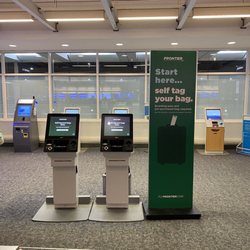 Frontier - The self checking bag kiosks... yep, two of them total.
