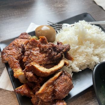 Flaming Ox - pork chop rice plate - Taiwanese Near Me - San Jose, California Flaming Ox - pork chop rice plate - Taiwanese Near Me - San Jose, California