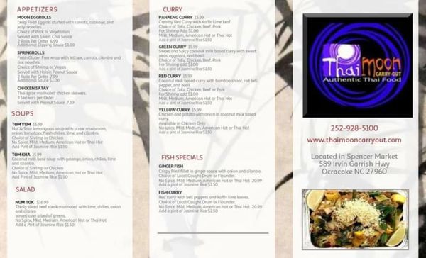 Menu photo 6 Thai Moon Carry-Out Ocracoke, NC Menu photo 6 Thai Moon Carry-Out Ocracoke, NC