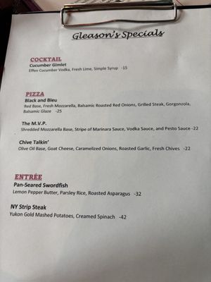 Menu photo 1 Gleason's Peekskill, NY Menu photo 1 Gleason's Peekskill, NY
