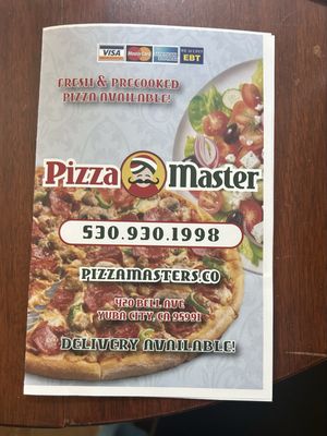Menu photo 2 Pizza Master Yuba City, CA