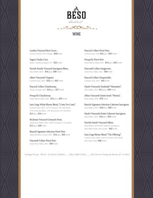 Menu photo 6 Beso Cocina Nipomo, CA Menu photo 6 Beso Cocina Nipomo, CA