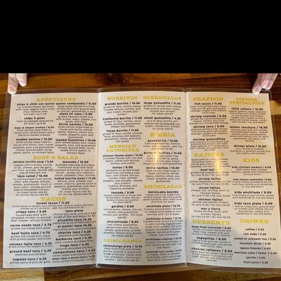 Menu photo 8 El Pitayo Mexican Kitchen Jarrell, TX