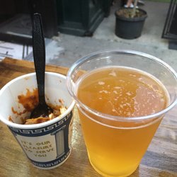 Rice Saison draft with $1 chili