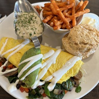 Broken Yolk Cafe - The Mom Omelet with Sweet Potato Fries - Breakfast & Brunch Near Me - Fullerton, California Broken Yolk Cafe - The Mom Omelet with Sweet Potato Fries - Breakfast & Brunch Near Me - Fullerton, California