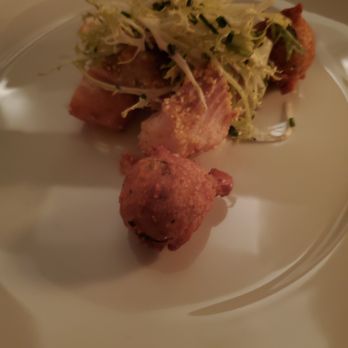 Local - Mahi mahi, hush puppies, gnocchi - New American Near Me - Dallas, Texas Local - Mahi mahi, hush puppies, gnocchi - New American Near Me - Dallas, Texas