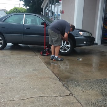 Bridge Shell - Getting the tire back on - Gas Stations Near Me - Ocean City, Maryland