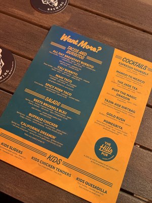 Menu photo 6 The Hills Pub La Mesa, CA