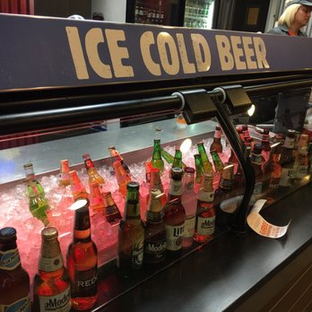 BK Whopper Bar - a display of cold beer - Fast Food Near Me - Miami Beach, Florida