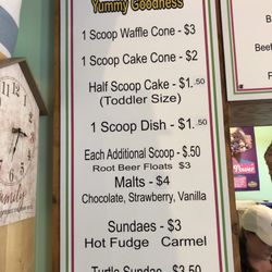 The Filling Station - The menus.