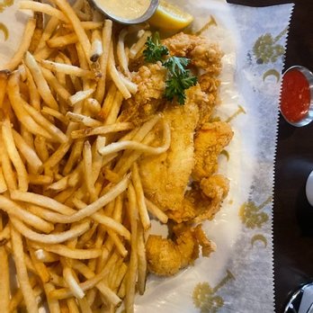 Frankie Bones Bluffton - The Shrimp and Cod fish were absolutely delicious!!! I had already eaten a few before I remembered to take a picture. - American Near Me - Bluffton, South Carolina Frankie Bones Bluffton - The Shrimp and Cod fish were absolutely delicious!!! I had already eaten a few before I remembered to take a picture. - American Near Me - Bluffton, South Carolina