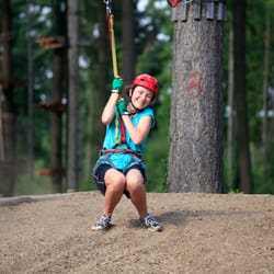 Kletterpark - Mosel Adventure Forest - Stolz, den Parcours gemeistert zu haben