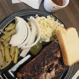 Barbecue rib plate Barbecue rib plate