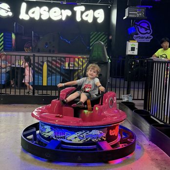 Urban Air Trampoline and Adventure Park - Having fun at bumper cars - Trampoline Parks Near Me - Glenview, Illinois Urban Air Trampoline and Adventure Park - Having fun at bumper cars - Trampoline Parks Near Me - Glenview, Illinois