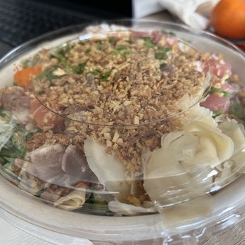 Poke2 Grill - LARGE bowl with tuna, albacore, imitation crab and salmon - Poke Near Me - Downey, California Poke2 Grill - LARGE bowl with tuna, albacore, imitation crab and salmon - Poke Near Me - Downey, California