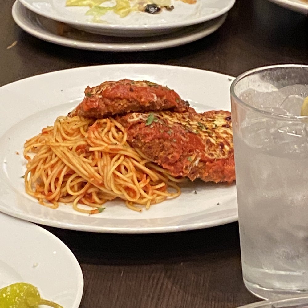Vino's Italian Steakhouse - Juicy Chicken Parmesan - Steakhouses Near Me - Thackerville, Oklahoma Vino's Italian Steakhouse - Juicy Chicken Parmesan - Steakhouses Near Me - Thackerville, Oklahoma