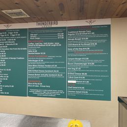 Menu as of October 2023 Menu as of October 2023