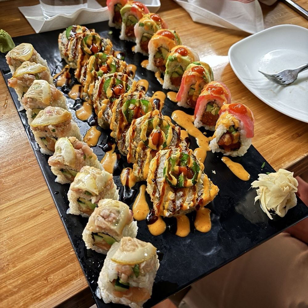 Bamboo on 2nd - (Left) Kankitsu (Middle) Cyclone (Right) Fire - Sushi Bars Near Me - Birmingham, Alabama Bamboo on 2nd - (Left) Kankitsu (Middle) Cyclone (Right) Fire - Sushi Bars Near Me - Birmingham, Alabama