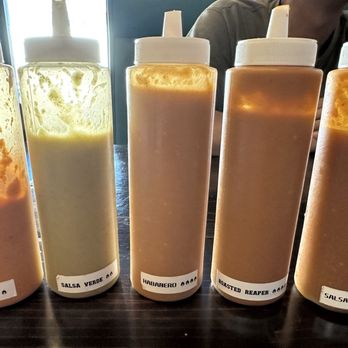 Los Jefes Taqueria - All the salsas they have - Tacos Near Me - Milpitas, California Los Jefes Taqueria - All the salsas they have - Tacos Near Me - Milpitas, California