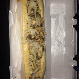 Mushroom chicken cheesesteak Mushroom chicken cheesesteak
