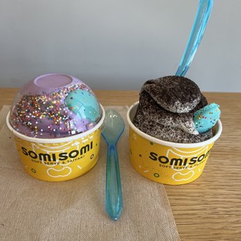 Somisomi - Ube, milk&cookies and cream - Ice Cream & Frozen Yogurt Near Me - Pleasanton, California Somisomi - Ube, milk&cookies and cream - Ice Cream & Frozen Yogurt Near Me - Pleasanton, California