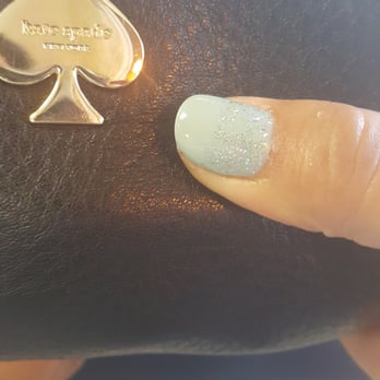 Moon Nails - I don't remember the girl who did this. This is my friends gel mani. - Nail Salons Near Me - Encinitas, California