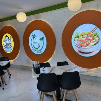 Hawaii Poke & Ramen - Illuminated wall art. - Asian Fusion Near Me - Castleton-on-Hudson, New York