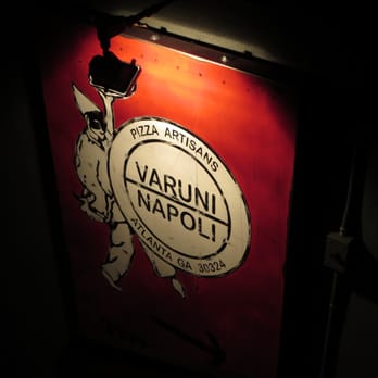 Varuni Napoli - Sign at rear entrance. - Pizza Near Me - Atlanta, Georgia Varuni Napoli - Sign at rear entrance. - Pizza Near Me - Atlanta, Georgia