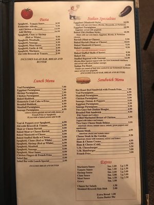 Menu photo 5 Two Guys From Italy Restaurant Shamokin, PA Menu photo 5 Two Guys From Italy Restaurant Shamokin, PA